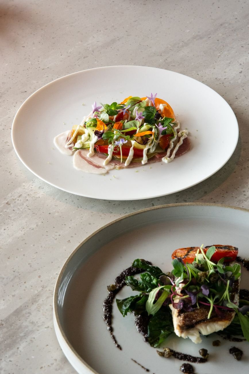 Fine dining presentation